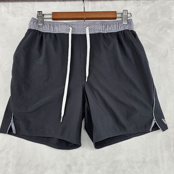 Vuori Men's Trail Short Mens‎ Small Black Liner Drawstring Pockets - Picture 1 of 8